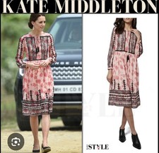 EUC WOMENS TOPSHOP CORAL/BLACK