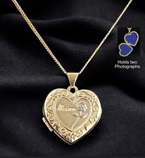 Mum Heart Locket Gold on 925