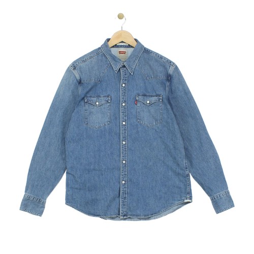 Levis denim shirt mens size - denim, l