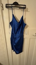 Zara Satin Cobalt Blue Strappy