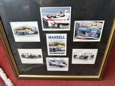 Nigel Mansell Framed Collector Cards