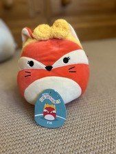 Fifi the Fox Squishmallow with Yellow Headband 8-inch