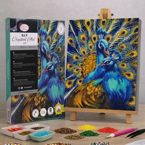 Blue rhapsody peacocks craft - blue,