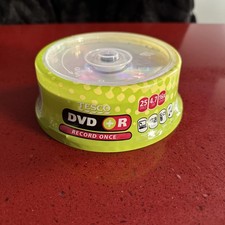 Tesco DVD+RW Discs Blank 25