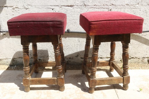 Vintage pair turned - pair, of