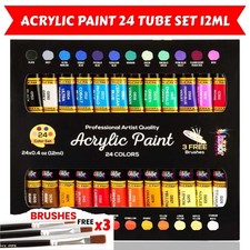 ACRYLIC PAINT SET TUBE 24 x