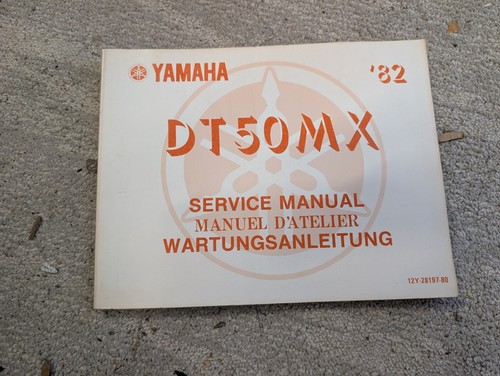 Yamaha dt50 1982 oem owners - mx,
