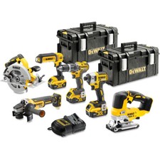 DeWalt 18V XR 18v Brushless 6 Piece Kit 3 x 5.0Ah Builder Jobsite DCK663P3-GB