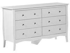 6 Drawer Chest White