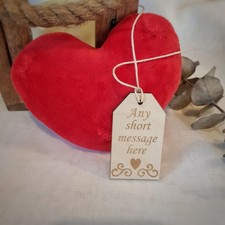 Personalised Wooden Love Token - Romantic Keepsake for Valentines  Anniversaries