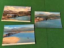 Job lot x3 postcards Barmouth Bridge and estuary wales