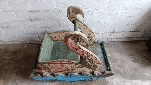 Vintage toddler rocker - vintage, wooden