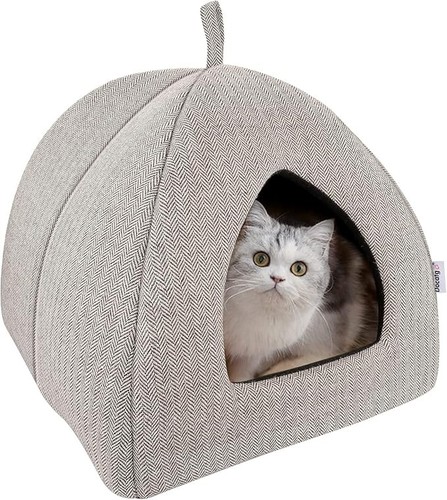 Cat small dog bed - small, igloo