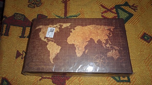 Feather pen set 1502 world - feather, map