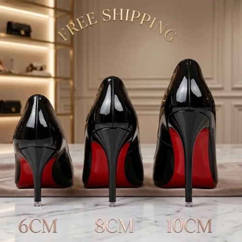Sexy red bottom women high - red,