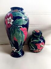 2 Annie Rowe Country Collection 2003 Collectable Tall Vase 12" And  A Storage...