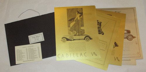 1930s cadillac car poster - cadillac,