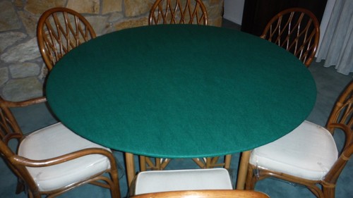 Green poker felt table - poker, cloth