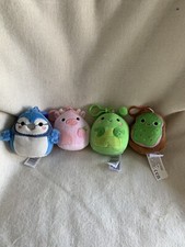 Squishmallows - Bundle Of  4 Clip On’s BABS ~ RESHMA ~ SINCLAIR ~ TRENTON