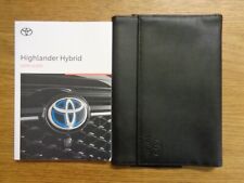 Toyota HighLander Hybrid Owners Handbook/Manual and Wallet 21-22