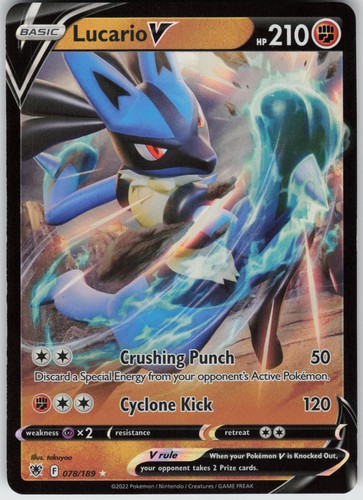 Holo lucario v 078 189 - holo,