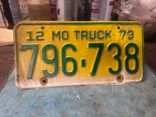 1972 missouri license plate - 1972,