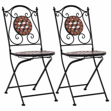 2x Mosaic Bistro Chairs