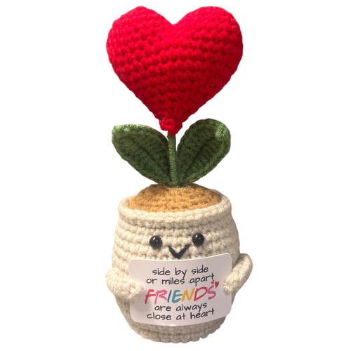 Crochet amigurumi heart plant - crochet,