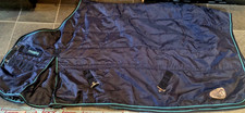 Masta 100g 5ft 9" Lightweight Anti-Stick Stable Rug Navy Blue ,Worn Once