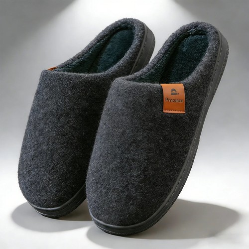 Men slippers winter felt - men's,
