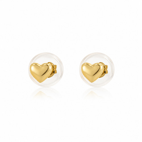 18ct solid gold stud - solid, earrings