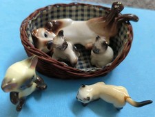 Vintage Mini Ceramic Siamese