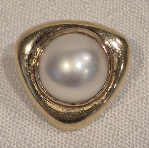 Vintage 14k solid gold pearl - vintage,