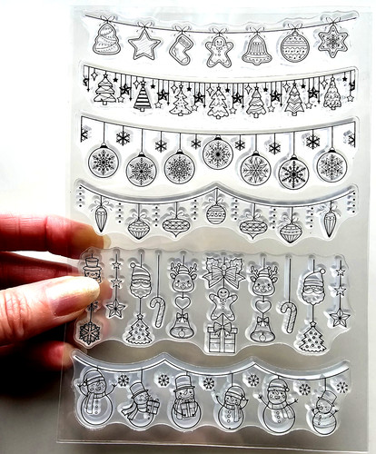 Clear stamps christmas bunting - clear,