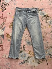 M&S Women's Sophia Straight Blue Jeans Size 20