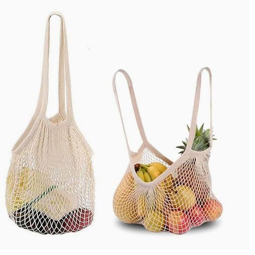 Mesh net bag reusable string - bag,