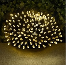 NEW 240P  EVEREADY SOLAR LED WARM WHITE GARDEN DECOR STATIC & FLASHING LIGHTS