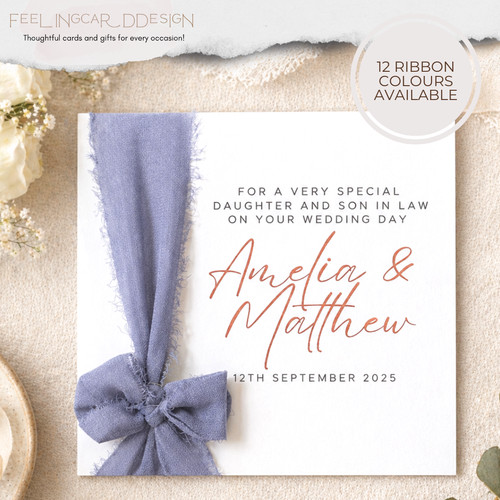 Personalised wedding day - wedding, card