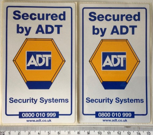 Adt security system stickers - adt,