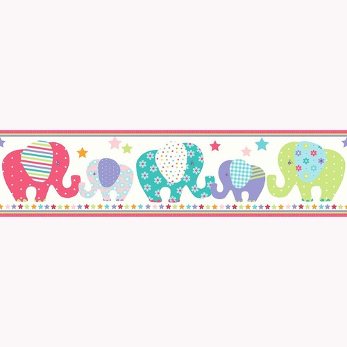 Patchwork elephants wallpaper - patchwork,