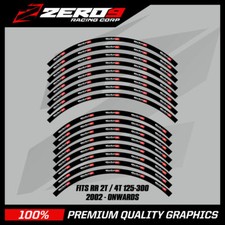 BETA rim Decals 21" / 18" RR 2T 4T MX Motocross Graphics Decals BLK