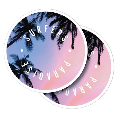 Vinyl stickers surfers - 2x,
