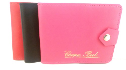 Leather cheque book - leather,