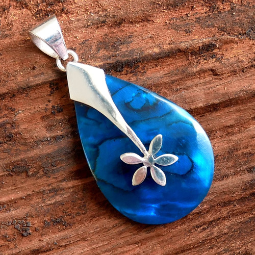 Small blue paua abalone - small,