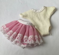 Vintage Sindy Doll Clothes Ballerina Leotard Pink  Tutu Skirt Pedigree 1980’s