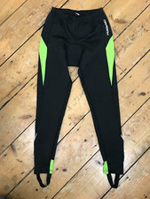 MUDDY FOX BLACK CYCLING TROUSERS MEDIUM Padded BMX MOUTAINBIKING LIM E GREEN