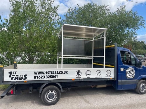 Smoking shelter with cigarette - shelter,