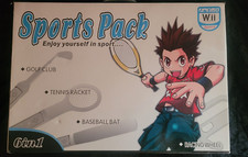 WII SPORTS PACK INTERCHANGABLE HEADS FOR TENNIS BASEBALL GOLF STEERING WHEEL ,