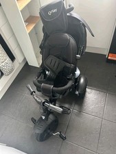 Q Play Premium 6-in-1 Trike Black Parent Canopy Kids Tricycle Ride Children Bike