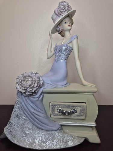 Victorian lady figurine - lady,